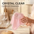 thumbnail image 2 of Unique Bargains 3pcs Fish Scale Streak Free Magic Glass Towels Pink 12" x 12", 2 of 8