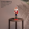 thumbnail image 3 of HAMPPLIES Wooden Nutcracker Figurine Set, Multicolor Holiday Decor, 11.79 x 3.34 x 2.55 inches, Perfect for Christmas Decorations, 3 of 7