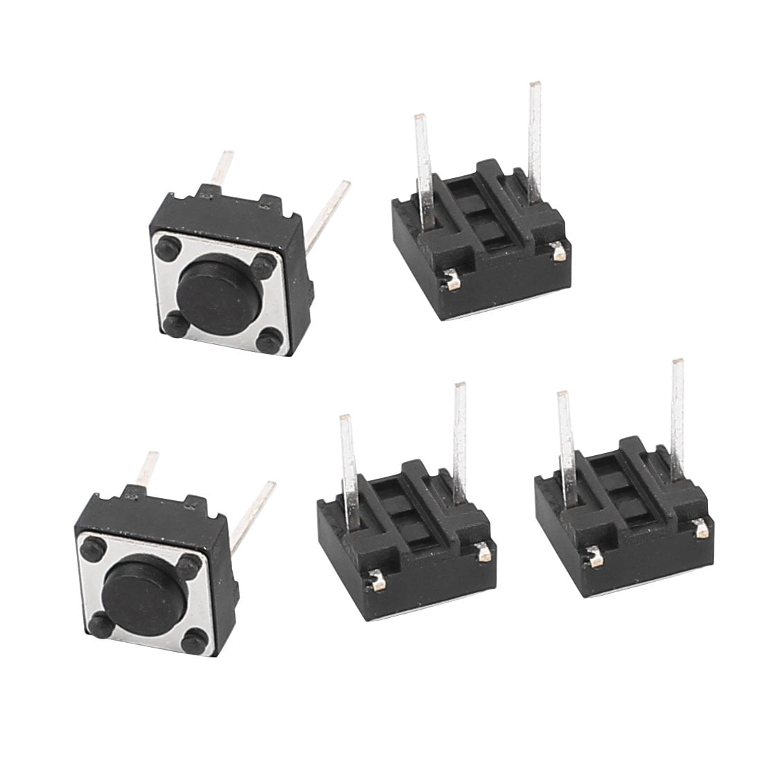 5pcs 6mmx6mmx4.3mm PCB Momentary Tactile Tact Push Button Switch 2 Pin