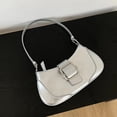 thumbnail image 2 of Methold Bolso de mano de moda para mujeres adultas en varios entornos bolsos de hombro tipo bandolera con costuras bolsos de PU Bolsas de mensajero y de hombro café, 2 of 6