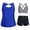 Blue, variant on Bikini Set Woman Swim Shorts and Bathing Suit Tops for Women Women Bathing Suit Drawstring High Waist Stretchy Drawstring Loose Fit Womens Swimsuits Bikini S-3XL
