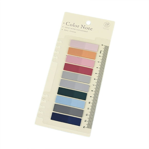Clearance! beishanbush Sticky Note Index Marker Sticker Morandi Translucent Creative Notes Students Focus On Note Classification Notes N Times One Size Blue