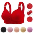 thumbnail image 2 of Fengactive Women's Plus Size Wireless Lace Bra Comfortable Breathable Everyday Bra with Adjustable Straps, 2 of 7