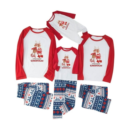 

Christmas Pajamas for Family Xmas Reindeer Matching Christmas Sleepwear Christmas Pajamas for Women Men Kids Baby