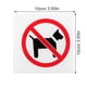 thumbnail image 5 of Señal de prohibición de mascotas en el interior, señal de No se permiten mascotas, señal de entrada de No se permiten perros, señal de aviso de puerta para tienda, 5 of 7