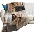 thumbnail image 3 of Custom Blanket with Photos Personalized Picture Collage Blankets Soft Sofa Blanket,Gift for Mother's Day,Family,Friends,Lovers,Dog Blue 35.4"X27.6", 3 of 6