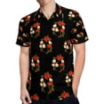 thumbnail image 4 of High Quality Hawaiian Shirts for Men Short Sleeve Aloha Beach Shirt Floral Summer Casual Button Down Shirts Blouses 9AQNER, 4 of 7