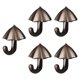 thumbnail image 2 of 5 ganchos para colgar en la pared, para puerta de entrada, porche, baño, llavero. Gris, 2 of 9