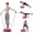 Pink, variant on Yoga Half Ball, Balance Trainer Ball, Balance Stability Half Ball with Resistance Bands Bonus Foot Pump for Yoga Fitness, Strength Exercise, Core Training, Home Gym Supports up to 400lbs, M005