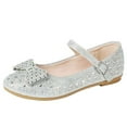 thumbnail image 1 of LAVRA Filles Ballerines Glitter Mary Jane Slip sur les Chaussures Habillées, 1 of 2