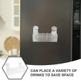 thumbnail image 2 of Estante de almacenamiento versátil con ventosa, acrílico, para refrigerios, puerta de refrigerador, 5 compartimentos, organizador transparente, 2 of 6