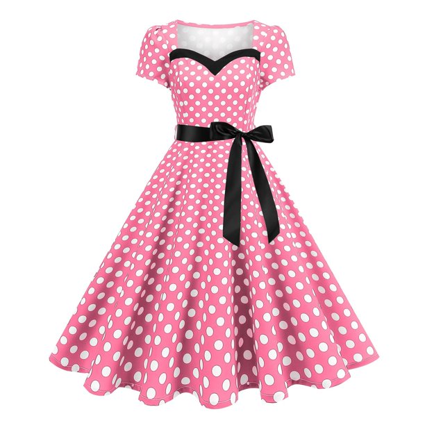 Vestidos de Fiesta de Cóctel para las Mujeres sin Mangas Cuello en V Vintage Impreso Vestido Elástico, Fiesta de Moda Y Vestido Casual