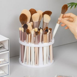 Luckyiren Acrylic Makeup Brushes Drying Rack, Brushes Dryer, Collapsible  Holder Stand Tree Tray Support Display for Makeup Artist Nail Brushes