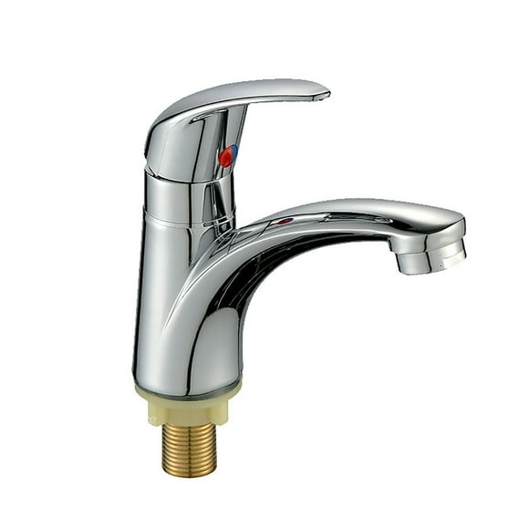 Liquidation! Accessoires de Robinets beishanbush Robinet de Bassin en Laiton Robinet d'Eau Froide Accessoires de Salle de Bain Robinets de Lavage de Lavabo Finition Taille Unique Argent