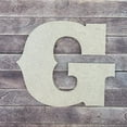 thumbnail image 3 of Wooden Letter Unfinished, Saddlebag Font, Craft Cutout, 3 of 3