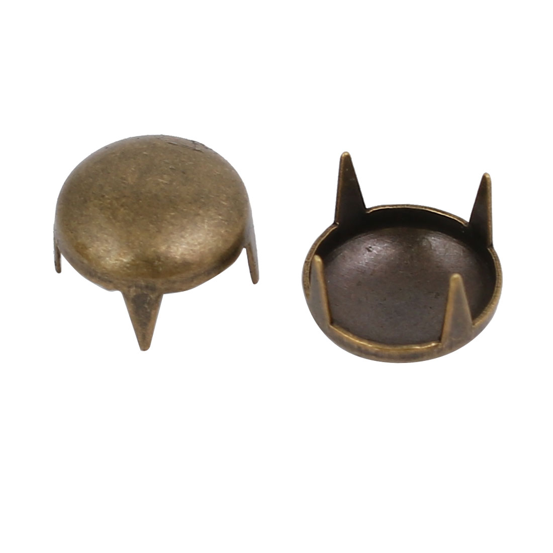 Unique Bargains 200pcs Brass 12mm Round Head Paper Fastener Bard Bronze