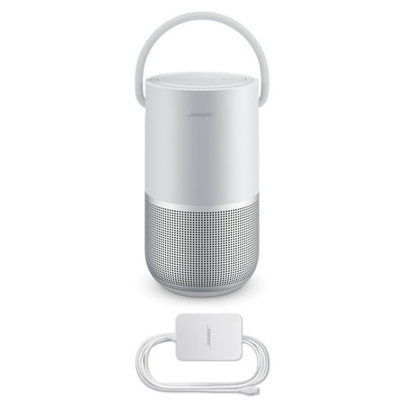 Bose - Portable Smart Speaker with built-in WiFi, Bluetooth, Google Assistant and Alexa Voice Control - Luxe Silver