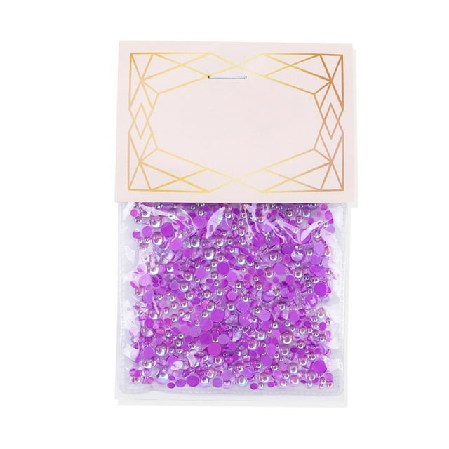 Juego de 1440 piezas de diamantes de imitación Minnieouse para decoración de uñas Violeta CE012310-03