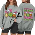 thumbnail image 2 of Xmas Crewneck Pullover Long Sleeve Funny Cute Christmas Crewneck Sweatshirt 6-Gray L, 2 of 5