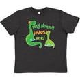 thumbnail image 3 of Inktastic My Nonna Loves Me Grandson Gift Youth T-Shirt, 3 of 5