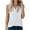 White, variant on QUINDOS Tank Tops for Women Blue Sports Fashion Causal V-Neck Solid Blouse Sleeveless T-Shirt Summer Tops Womens Camisoles Plus Size
