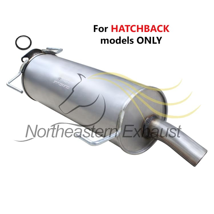 Northeastern Exhaust Rear Muffler Fits 2007-2011 Nissan Versa 1.8L - Direct Fit | Stainless Steel