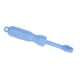 thumbnail image 4 of Cepillo de dientes molar de silicona 2 en 1 para bebés, colores brillantes súper suaves, masaje, calma los dientes, juguetes para la dentición para bebés, azul, 4 of 12