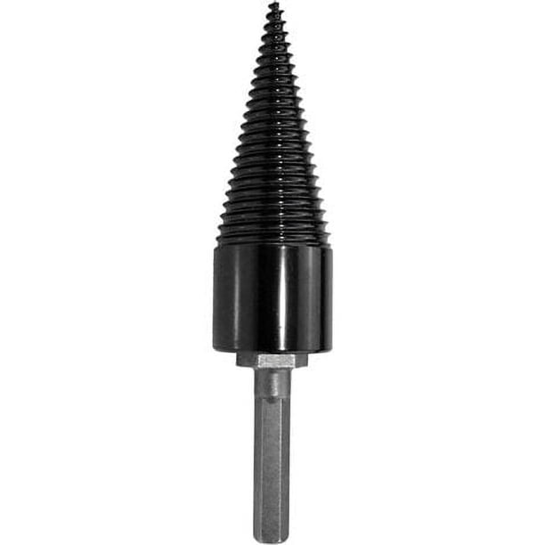 Taladro para partir madera Taladro cónico para partir madera para taladros percutores de impacto Cono para partir madera Diámetro, vástago hexagonal de 32 mm - Vástago hexagonal de 32 mm