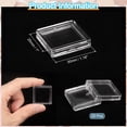 thumbnail image 2 of Uxcell 20 Pcs 25mm Soportes de Monedas de Dólar Plateado Cubiertas de Plástico Acrílico Clear Suministros de Colección de Monedas, 2 of 6