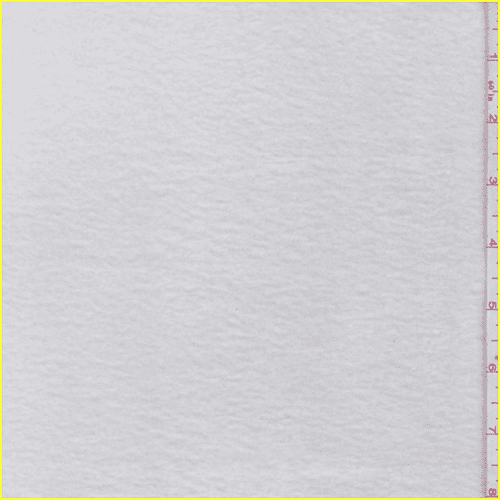 White Polyester Fleece, Fabric By the Yard