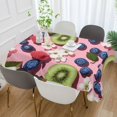 thumbnail image 2 of Yayeee Tablecloths 60" x 120" Rectangle Wrinkle Resistant Party Table Cover, Pink Kiwi, 2 of 8