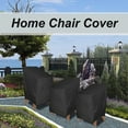 thumbnail image 4 of Stacking Chair Cover Waterproof 210D Oxford Cloth Garden Chair Cover Heavy Duty Stackable Outdoor Chair Covers with Storage Bag for Outdoor Stacking Chairs, 4 of 8