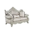 thumbnail image 5 of Luxurious 3Pc Traditional Sofa Set, Champagne Fabric Upholstered Living Room Set, 5 of 10