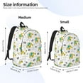 thumbnail image 3 of Honeii Dinosaur on Excavator Print Canvas College Laptop Backpack, Durable Rucksack Travel Notebook Bag School Backpack Book Bag for Men Women-Small, 3 of 7