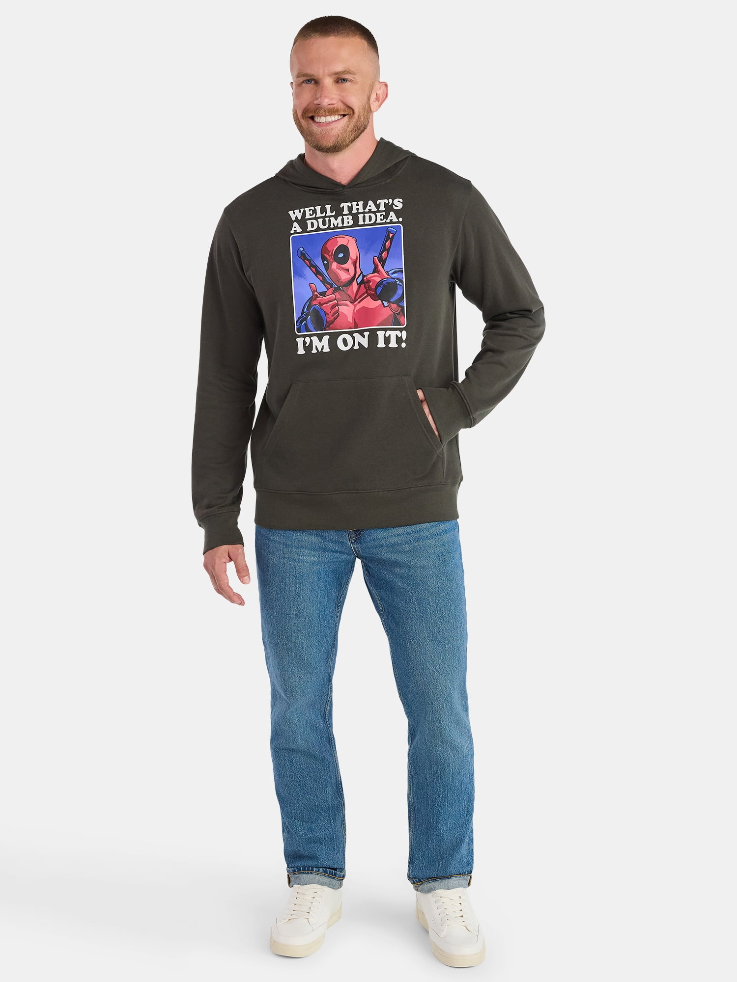 Deadpool Men's and Big Men's Graphic Hoodie, Sizes XS-5XL