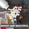 thumbnail image 2 of Miangastore 200Pcs Flower Spacer Beads Acrylic Jewelry Making Bracelet Frosted Beads Mixed Color, 2 of 8
