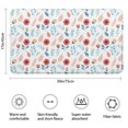 thumbnail image 3 of Pioneer Flower Floral Print Pattern Bathroom Rugs Mat, Non Slip Microfiber Bathroom Rug with Rubber Backing, Soft Mats for Bathroom Floor Tub Shower, 17"x30", 3 of 5