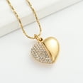 thumbnail image 3 of Heart Necklace that Opens inside Crystal Openable Heart Memorial Cremation Jewelry for Ashes Holder Necklace for Ashes of Loved One, 3 of 6