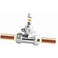 thumbnail image 6 of Bybiment (Pack of 2) 1/2" 1/2" 3/8" .D. Compression Tee Stop Valves with Disconnect Clip, 1/4 Turn Chrome Plated Water Shut Off for Copper, PEX, Pipe, 6 of 7