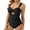X2 Black, variant on Ticikt Women Cutout One Piece Swimsuit, Twist Front Tummy Control High Waist Color Block Bathing Suit,Black,XXL