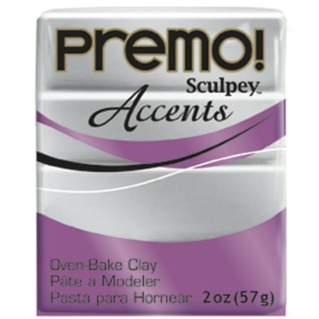 Premo! Sculpey Modeling Clay, 2 oz., Silver