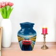 thumbnail image 7 of JAGASY Red Car Handmade Urn for Ashes, Blue Small Urns for Human Ashes Keepsake, Sunset Sky & Mountain Road Decorative Urns for Daughter, Cremation Urn for Son, (3 Inch), 7 of 7