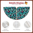 thumbnail image 3 of Balery Leopard 1 Printed Christmas Tree Skirt , Merry Christmas Party Christmas Tree Decoration,Adjustable Tree Skirt-36", 3 of 6