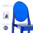 thumbnail image 5 of Modway Casper Chaises de Salle à Manger en Plastique Acrylique Robuste 18,5 Pouces Bleu (Ensemble de 4), 5 of 5
