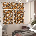 thumbnail image 6 of Aplkyhs Curtain Short Window Drape Panel Christmas Holiday Kitchen Curtain Privacy Street Window Curtains Total Room Darkening for Laundry Bathroom RV, 6 of 6