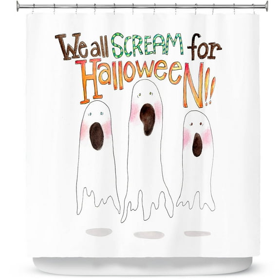 Shower Curtains 70" x 84" from DiaNoche Designs by Marley Ungaro - We All Scream