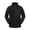 Black, variant on Jackets for Men Full Zip Stand Collar Fleece Jackets Long Sleeve Solid Color Loose Casual Outerwear