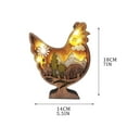 thumbnail image 3 of HaCpiu Easter Wood Chick Table Decor, 7" Spring Lighted Chick Table Centerpiece, Table Top for Home, Party, Office & Home Decoration Table Top Desk, 3 of 5