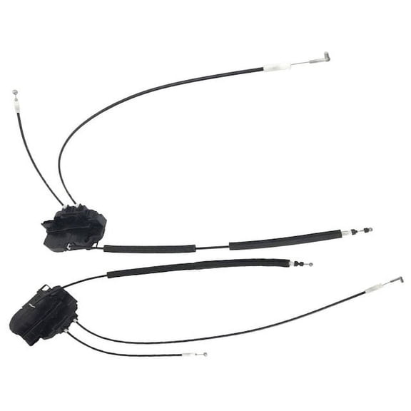 Rear Door Latch Assembly Set - Compatible with 2004 - 2014 Nissan TITAN Crew Cab Pickup 2005 2006 2007 2008 2009 2010 2011 2012 2013