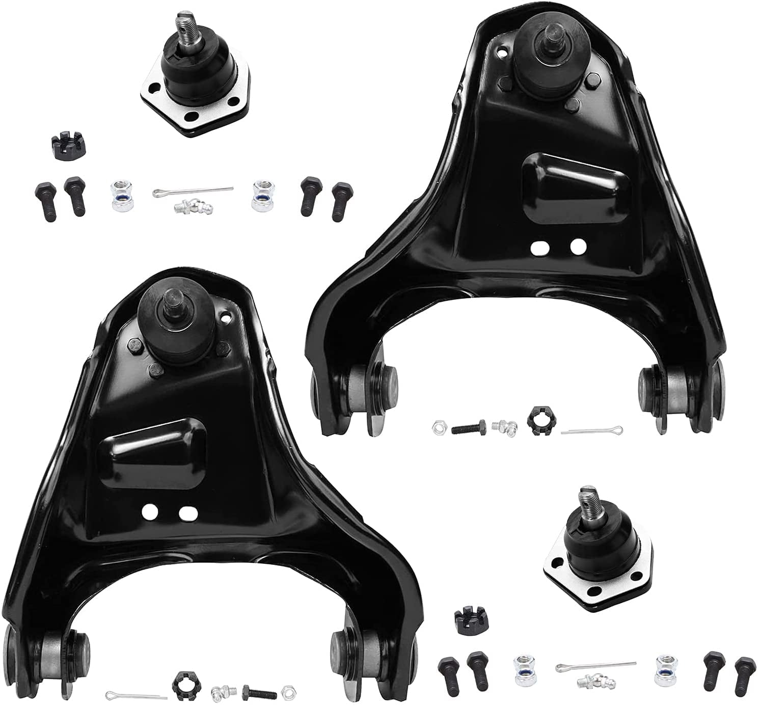 Detroit Axle - 4WD Front End Suspension Kit for Chevy Blazer S10 GMC Sonoma Jimmy Isuzu Hombre Upper Control Arms Ball Joints Lower Ball Joints Sway Bars Outer Tie Rods Idler & Pitman Arm - 12pc